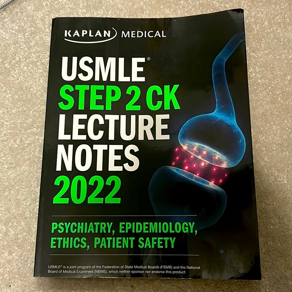 KAPLAN - USMLE STEP 2 CK - Psychiatry, Epidemiology, Ethics, Patient Safety